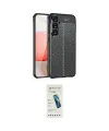 ieg™ Galaxy S23 FE Kılıf Doruk Klasik Özel Seri - Şeffaf Pasifik Cam Ekran Koruyucu