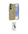 ieg™ Galaxy S23 FE Kılıf Eksen Çizgi - Şeffaf Pasifik Cam Ekran Koruyucu