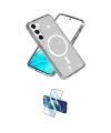 ieg™ Galaxy S23 FE Kılıf Nova Asil Prime - Siyah 3D Antistatik Cam Ekran Koruyucu
