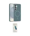 ieg™ Galaxy S23 FE Kılıf Siluet Doku Özel Seri - Şeffaf Pasifik Cam Ekran Koruyucu