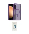 ieg™ Galaxy S23 FE Kılıf Siluet Minimal Prime - Şeffaf Pasifik Cam Ekran Koruyucu