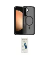 ieg™ Galaxy S23 FE Kılıf Siluet Minimal Prime - Şeffaf Pasifik Cam Ekran Koruyucu