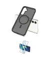 ieg™ Galaxy S23 FE Kılıf Siluet Minimal Prime - Siyah 3D Antistatik Cam Ekran Koruyucu