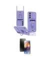 ieg™ Galaxy S23 FE Kılıf Vadi Form Prime - Siyah 3D Antistatik Mat Seramik Nano Ekran Koruyucu