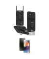 ieg™ Galaxy S23 FE Kılıf Vadi Form Prime - Siyah 3D Antistatik Mat Seramik Nano Ekran Koruyucu
