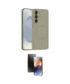 ieg™ Galaxy S23 FE Kılıf Yankı Form Serisi - Siyah 3D Antistatik Mat Seramik Nano Ekran Koruyucu