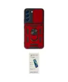 ieg™ Galaxy S23 Kılıf Ahenk Klasik - Şeffaf Pasifik Cam Ekran Koruyucu