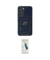 ieg™ Galaxy S23 Kılıf Ahenk Klasik - Şeffaf Pasifik Cam Ekran Koruyucu