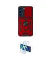 ieg™ Galaxy S23 Kılıf Ahenk Klasik - Siyah 3D Antistatik Cam Ekran Koruyucu