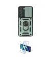ieg™ Galaxy S23 Kılıf Ahenk Klasik - Siyah 3D Antistatik Cam Ekran Koruyucu
