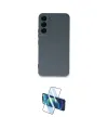 ieg™ Galaxy S23 Kılıf Ahenk Serisi - Siyah 3D Antistatik Cam Ekran Koruyucu