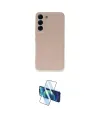 ieg™ Galaxy S23 Kılıf Ahenk Serisi - Siyah 3D Antistatik Cam Ekran Koruyucu