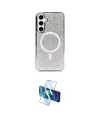 ieg™ Galaxy S23 Kılıf Eksen Çizgi - Siyah 3D Antistatik Cam Ekran Koruyucu