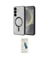 ieg™ Galaxy S23 Kılıf Nova Işık Özel Seri - Şeffaf Pasifik Cam Ekran Koruyucu