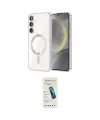 ieg™ Galaxy S23 Kılıf Nova Işık Özel Seri - Şeffaf Pasifik Cam Ekran Koruyucu