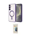 ieg™ Galaxy S23 Kılıf Nova Işık Özel Seri - Siyah 6D Mat Seramik Hayalet Nano Ekran Koruyucu