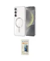 ieg™ Galaxy S23 Kılıf Nova Işık Özel Seri - Siyah 6D Mat Seramik Hayalet Nano Ekran Koruyucu