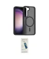 ieg™ Galaxy S23 Kılıf Siluet Minimal Prime - Şeffaf Pasifik Cam Ekran Koruyucu