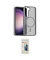 ieg™ Galaxy S23 Kılıf Siluet Minimal Prime - Siyah 6D Mat Seramik Hayalet Nano Ekran Koruyucu