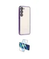 ieg™ Galaxy S23 Kılıf Vadi Minimal - Siyah 3D Antistatik Cam Ekran Koruyucu