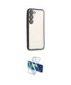 ieg™ Galaxy S23 Kılıf Vadi Minimal - Siyah 3D Antistatik Cam Ekran Koruyucu
