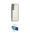 ieg™ Galaxy S23 Kılıf Vadi Minimal - Siyah 3D Antistatik Cam Ekran Koruyucu