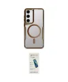 ieg™ Galaxy S23 Kılıf Yadigar Klasik Özel Seri - Şeffaf Pasifik Cam Ekran Koruyucu