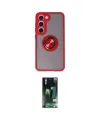 ieg™ Galaxy S23 Kılıf Yörünge Çizgi - Siyah 360 Mat Full Body Arka Koruyucu