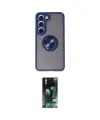 ieg™ Galaxy S23 Kılıf Yörünge Çizgi - Siyah 360 Mat Full Body Arka Koruyucu