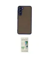 ieg™ Galaxy S23 Plus Kılıf Ahenk Çizgi Serisi - Siyah 20D Premium Cam Ekran Koruyucu