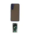 ieg™ Galaxy S23 Plus Kılıf Ahenk Çizgi Serisi - Siyah 360 Mat Full Body Arka Koruyucu