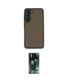 ieg™ Galaxy S23 Plus Kılıf Ahenk Çizgi Serisi - Siyah 360 Mat Full Body Arka Koruyucu