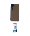ieg™ Galaxy S23 Plus Kılıf Ahenk Çizgi Serisi - Siyah 5D Eko Cam Ekran Koruyucu