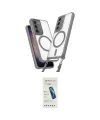 ieg™ Galaxy S23 Plus Kılıf Atlas Doku Koleksiyonu - Şeffaf Pasifik Cam Ekran Koruyucu