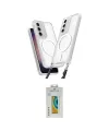 ieg™ Galaxy S23 Plus Kılıf Atlas Doku Koleksiyonu - Şeffaf Polymer Nano Ekran Koruyucu