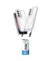 ieg™ Galaxy S23 Plus Kılıf Atlas Doku Koleksiyonu - Siyah 5D Eko Cam Ekran Koruyucu