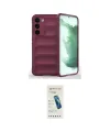 ieg™ Galaxy S23 Plus Kılıf Atlas Koleksiyonu - Şeffaf Pasifik Cam Ekran Koruyucu