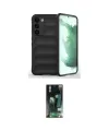 ieg™ Galaxy S23 Plus Kılıf Atlas Koleksiyonu - Siyah 360 Mat Full Body Arka Koruyucu
