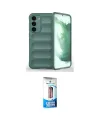 ieg™ Galaxy S23 Plus Kılıf Atlas Koleksiyonu - Siyah 5D Eko Cam Ekran Koruyucu