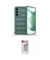 ieg™ Galaxy S23 Plus Kılıf Atlas Koleksiyonu - Siyah Hayalet Edge Cam Ekran Koruyucu