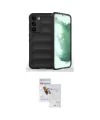 ieg™ Galaxy S23 Plus Kılıf Atlas Koleksiyonu - Siyah Seramik Nano Ekran Koruyucu