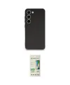 ieg™ Galaxy S23 Plus Kılıf Kozmos Yansıma Özel Seri - Siyah 20D Premium Cam Ekran Koruyucu
