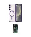 ieg™ Galaxy S23 Plus Kılıf Nova Işık Özel Seri - Şeffaf 360 Full Body Arka Koruyucu