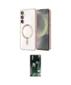 ieg™ Galaxy S23 Plus Kılıf Nova Işık Özel Seri - Şeffaf 360 Full Body Arka Koruyucu