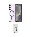 ieg™ Galaxy S23 Plus Kılıf Nova Işık Özel Seri - Şeffaf Pasifik Cam Ekran Koruyucu