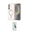 ieg™ Galaxy S23 Plus Kılıf Nova Işık Özel Seri - Şeffaf Pasifik Cam Ekran Koruyucu