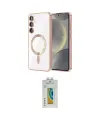 ieg™ Galaxy S23 Plus Kılıf Nova Işık Özel Seri - Şeffaf Polymer Nano Ekran Koruyucu