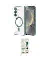 ieg™ Galaxy S23 Plus Kılıf Nova Işık Özel Seri - Siyah 20D Premium Cam Ekran Koruyucu