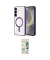 ieg™ Galaxy S23 Plus Kılıf Nova Işık Özel Seri - Siyah 20D Premium Cam Ekran Koruyucu