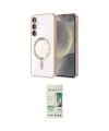 ieg™ Galaxy S23 Plus Kılıf Nova Işık Özel Seri - Siyah 20D Premium Cam Ekran Koruyucu